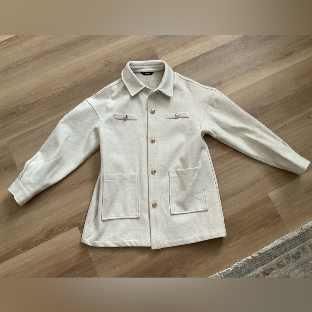 Cream Button-Up Jacket